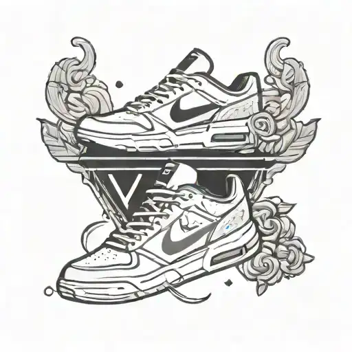 Hi, make a logo for a sneaker store in a minimalist style. The store is called VBOX, the name combines the meaning tattoo design idea