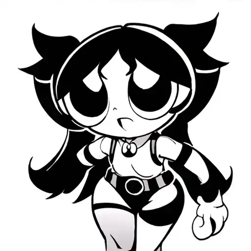 Powerpuff girls tattoo design idea