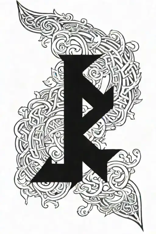 ragnarok rune style tattoo tattoo design idea