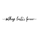 Nothing lasts forever tattoo design idea