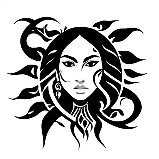 Yemaya Orisha UPPER ARM tattoo design idea