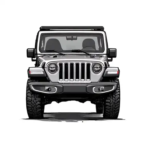 Jeep tattoo design idea