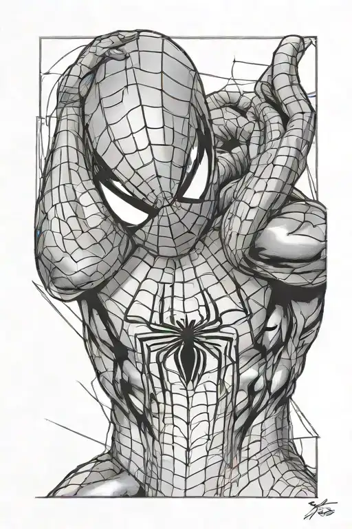 spiderman tattoo design idea