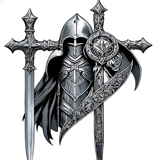 Knights Templar tattoo design idea