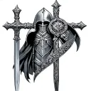 Knights Templar tattoo design idea