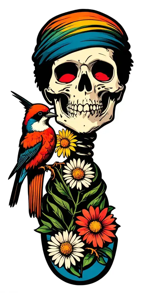 twenty one pilots skeleton clique banditos dema map ned radio daises birds tattoo design idea