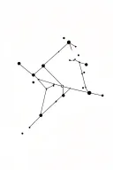 Cassiopeia constellation tattoo design idea
