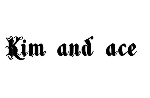 "Kim and ace" tattoo design idea
