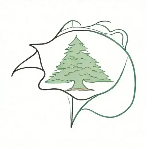 lebanon flag tattoo design idea