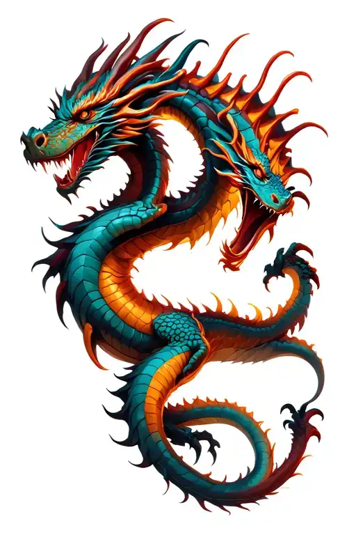 dragon tattoo design idea