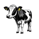 Fleur Magnolia Firefighters Corne Cow tattoo design idea