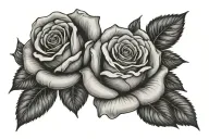 999 with a rose tattoo design idea