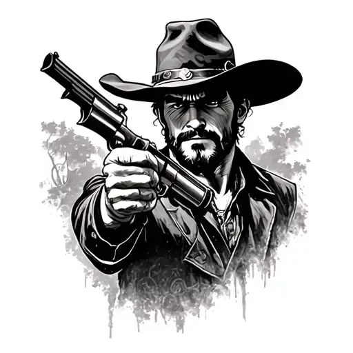 Red Dead Redemption tattoo design idea