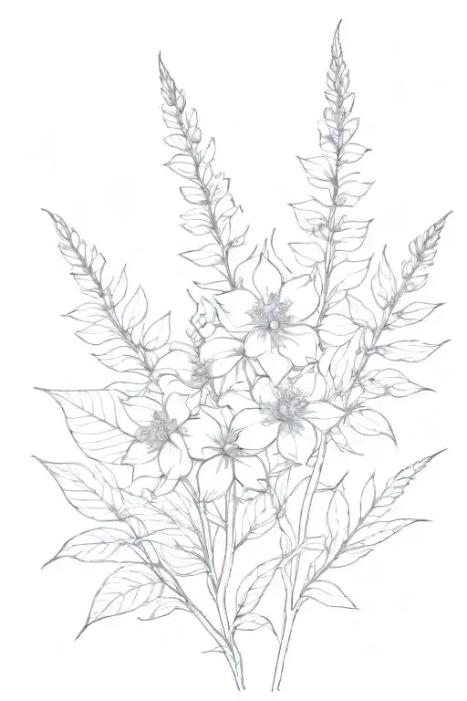 geometric flower design on shoulder. neo natal and traditional American style tattoo design idea