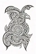 Polynesian tribal patterns tattoo design idea