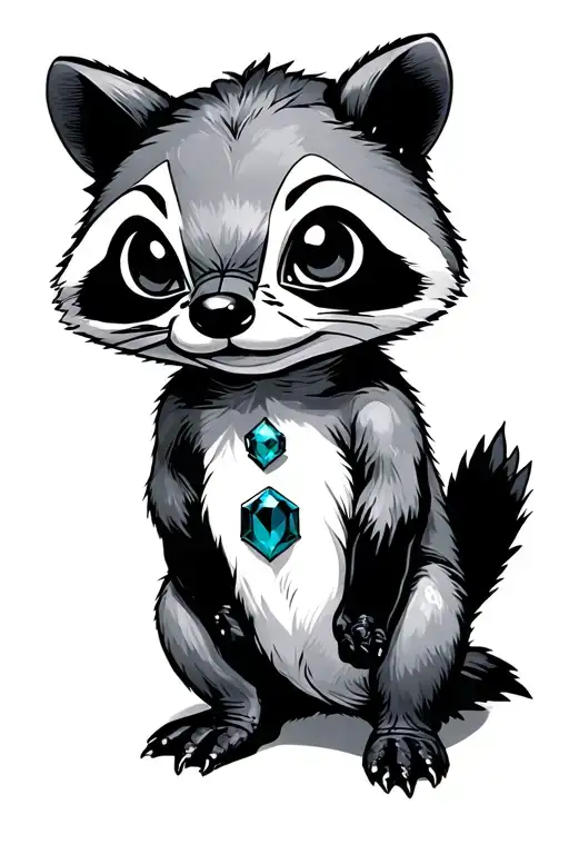 racoons, stitch rhe chatchter, with spiderman and july  birthstone october birth stone and auguat birth stones tattoo design idea