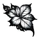 leaf tattoo design idea