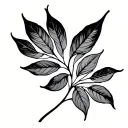 leaf tattoo design idea