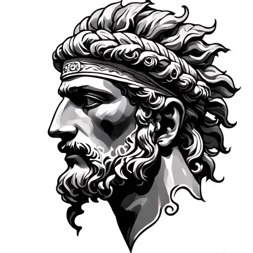 Greek Kairos tattoo design idea