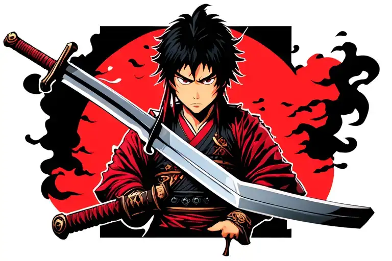samurai champloo Mugen sword tattoo design idea