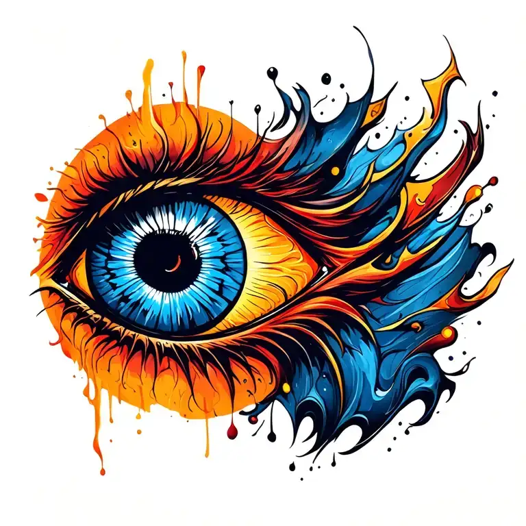 men evil eye chest tattoo on left side tattoo design idea