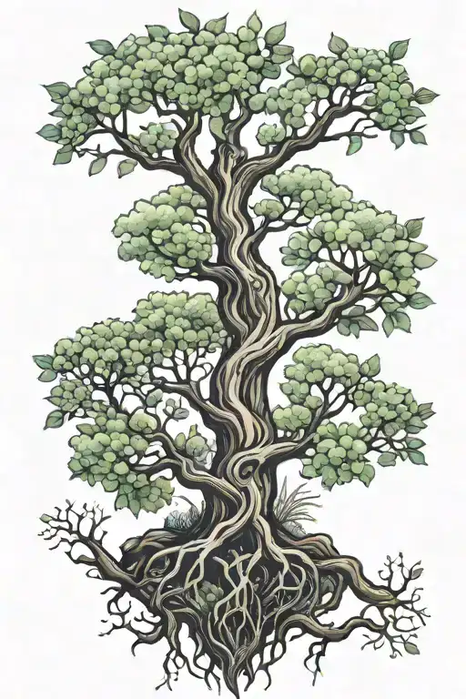 nature tree of life tattoo tattoo design idea