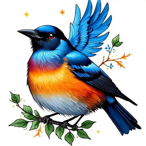 stellar Jay tattoo design idea