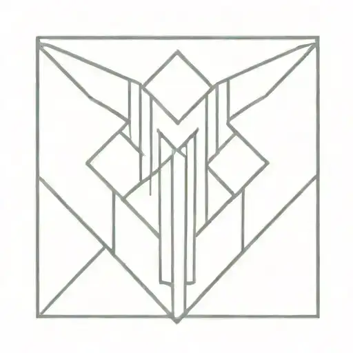 BTS Symbol: In the center of the tattoo place the two vertical trapeziums (representing open doors), one next to the other. tattoo design idea