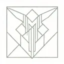 BTS Symbol: In the center of the tattoo place the two vertical trapeziums (representing open doors), one next to the other. tattoo design idea