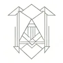 BTS Symbol: In the center of the tattoo place the two vertical trapeziums (representing open doors), one next to the other. tattoo design idea