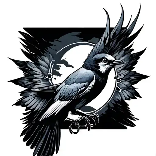 pheniox bird travel forarm band tattoo design idea