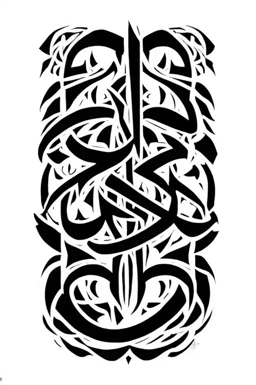 "AMIERA " Arabic writing tattoo design idea