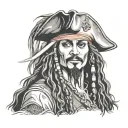 jack sparrow tattoo design idea