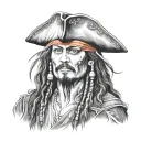 jack sparrow tattoo design idea