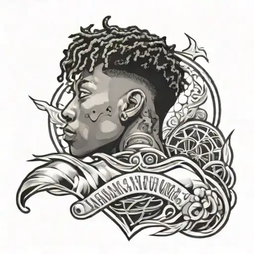Heart and soul nba youngboy tattoo design idea