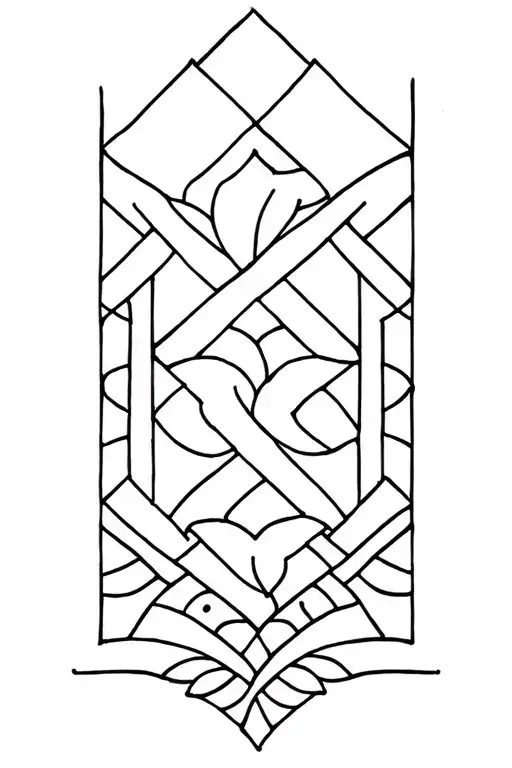 Portuguese Tile tattoo design idea
