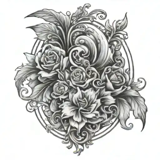 worthy scripted tattoo design idea