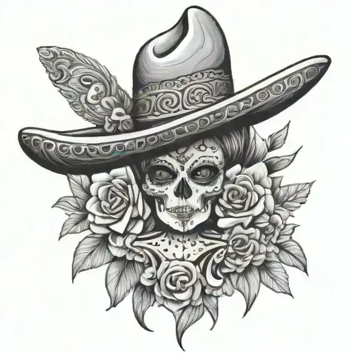 Mexican Charra tattoo design idea