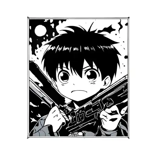 mob psycho 100 tattoo very simple tattoo design idea