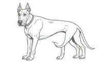 Great Dane tattoo design idea