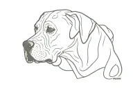 Great Dane tattoo design idea