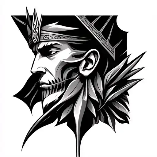 osiris strong and modern tattoo design idea