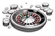 casino roulette wheel tattoo design idea