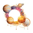 solar system planets tattoo design idea