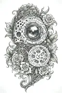 The die is cast tattoo design idea