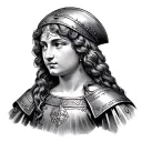 Joan of Arc tattoo design idea