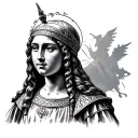 Joan of Arc tattoo design idea