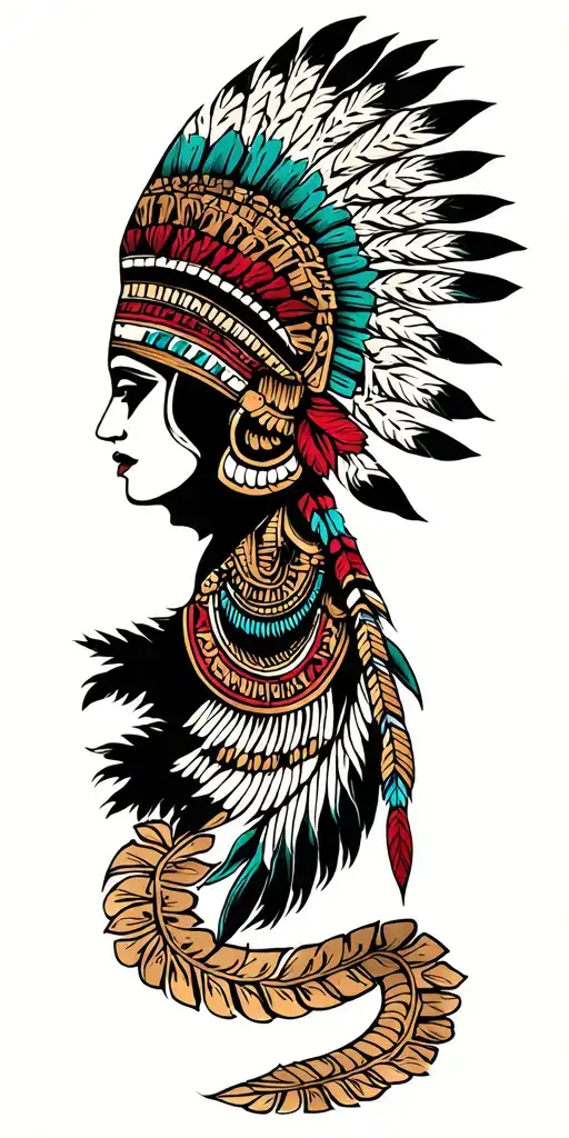 Mayan tribal sleave tattoo tattoo design idea