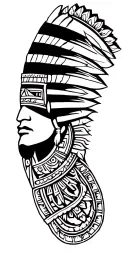 Mayan tribal sleave tattoo tattoo design idea