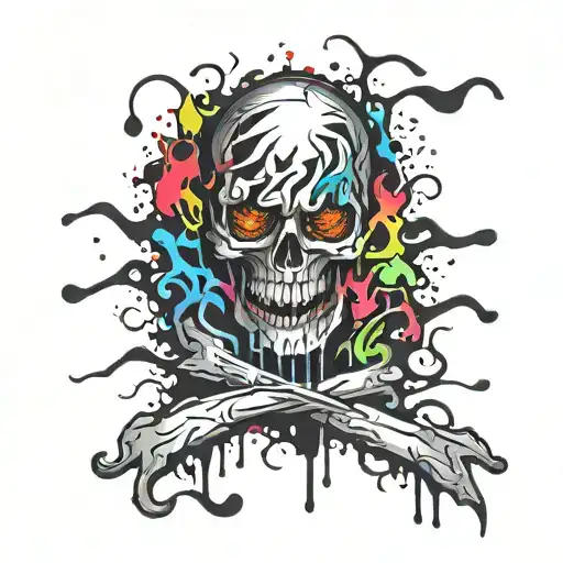 Darkness bleeding tattoo design idea